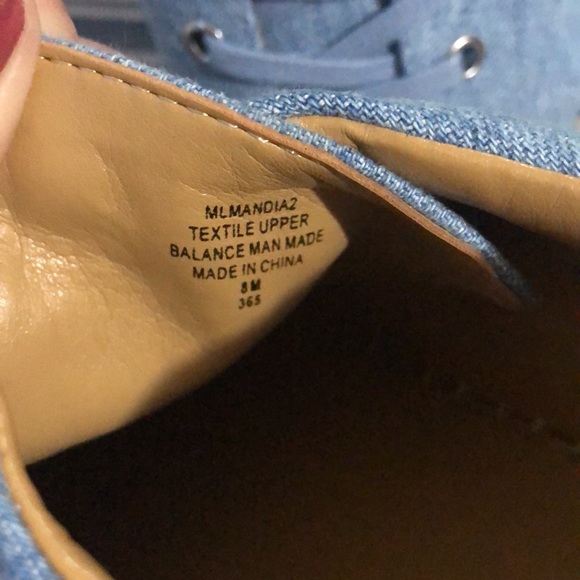 Marc Fisher Mandia2 Denim Platform Espadrilles Size 8 - Picture 6 of 8